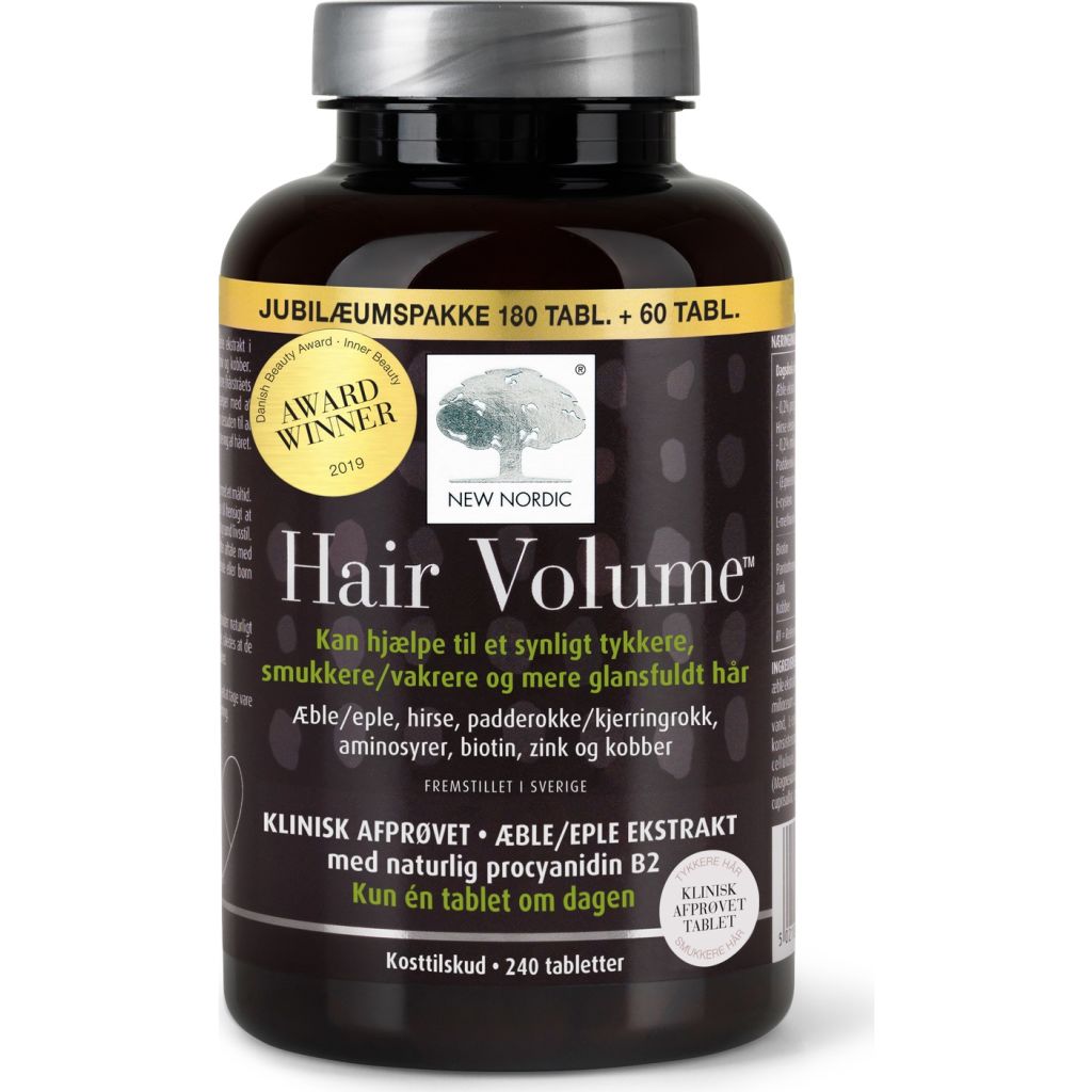 Køb Hair Volume Jubilæumspakke 180+60 tabs 240 Tabl. - Fri fragt - Mecindo